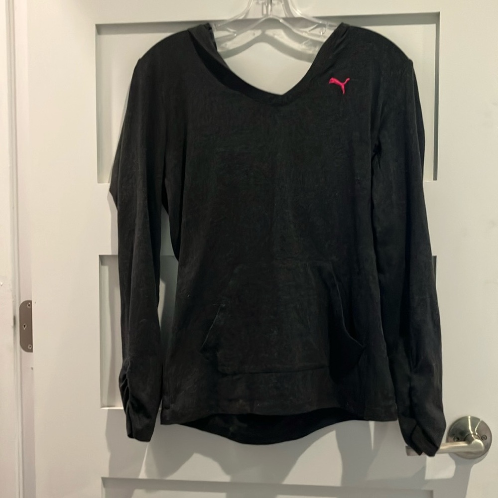 Puma Women's Black Hoodie Top